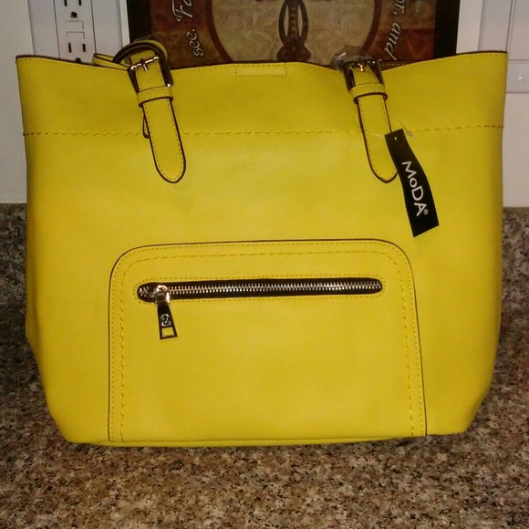 MoDA Lemon Yellow Tote - Picture 6 of 7
